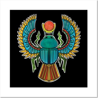 Scarab Beetle Amulet Posters and Art